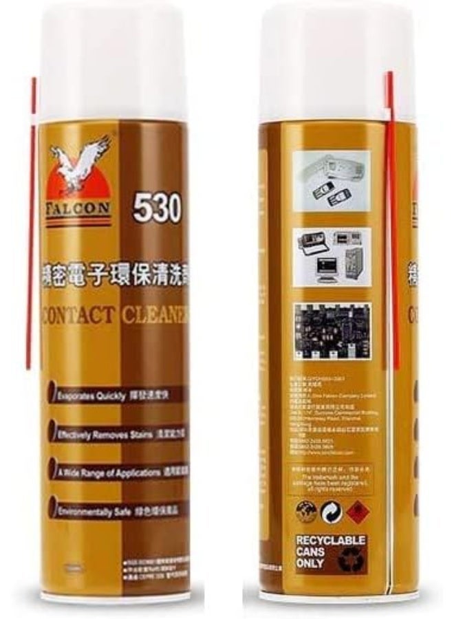 فالكون بخاخ منظف إلكتروني فالكون 530 سعة 550 مل - منظف سريع التبخر للوحات الدوائر المطبوعة والموصلات الإلكترونية ولوحات الدوائر والمكونات الكهربائية - Image 2